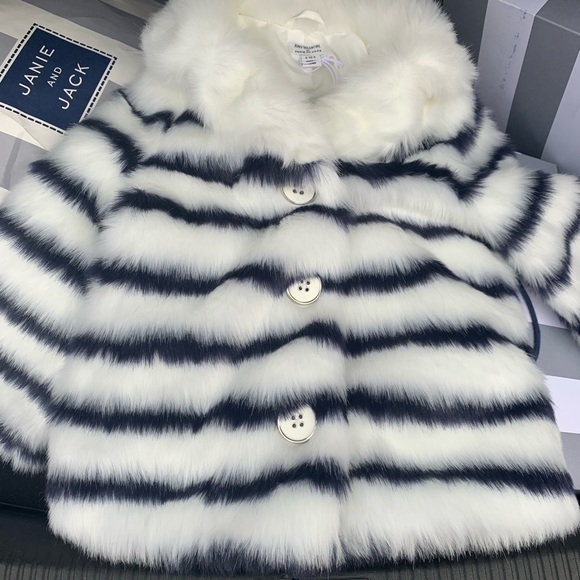 Janie and Jack Jackets & Blazers - Kids Fur coat